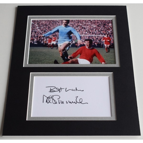 Mike Summerbee Signed Autograph 10x8 photo display Manchester City Football   AFTAL  COA Memorabilia PERFECT GIFT