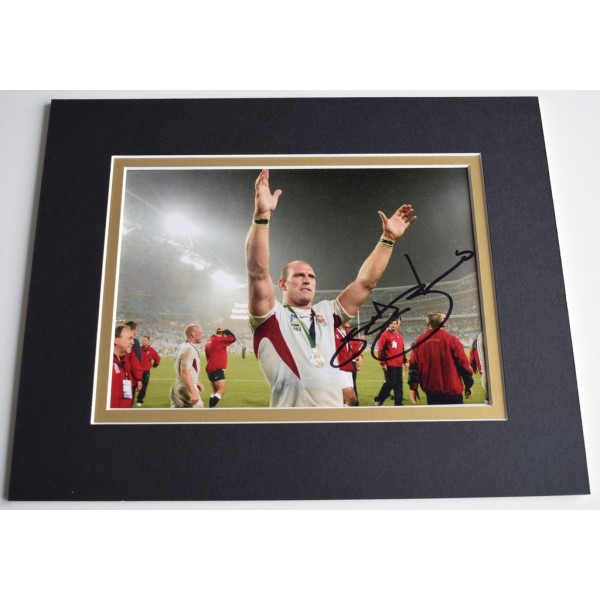 Lawrence Dallaglio Signed Autograph 10x8 photo display England Rugby AFTAL  COA Memorabilia PERFECT GIFT