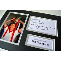 Phil Thompson SIGNED autograph A4 Photo Mount Display Liverpool Football   AFTAL & COA Memorabilia PERFECT GIFT