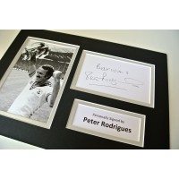 Peter Rodrigues SIGNED autograph A4 Photo Mount Display Southampton football COA