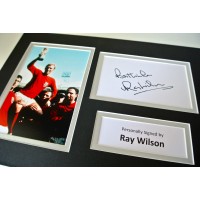 Ray Wilson SIGNED autograph A4 Photo Mount Display England football COA