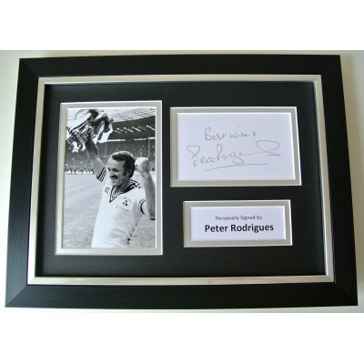 Peter Rodrigues SIGNED A4 FRAMED Photo Mount Autograph Display Southampton & COA