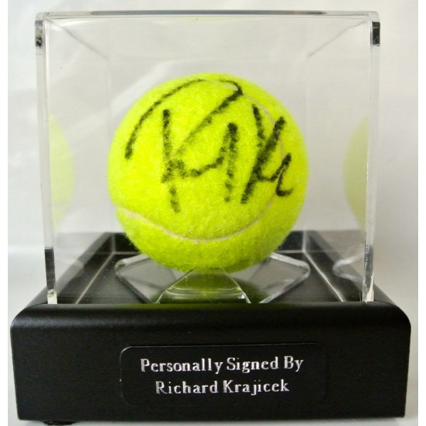 Richard Krajicek Signed Autograph Tennis Ball Luxury Display Case Sport & COA         PERFECT GIFT
