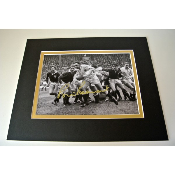 Bill Beaumont Signed Autograph 10x8 photo mount display England Rugby PROOF COA
