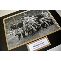 Bill Beaumont Signed Autograph 16x12 photo mount display England Rugby PROOF COA