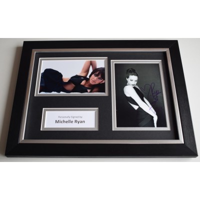 Michelle Ryan Signed Autograph A4 FRAMED photo display Eastenders AFTAL & COA Memorabilia PERFECT GIFT