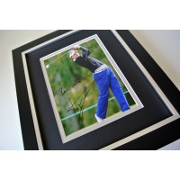 Luke Donald SIGNED 10X8 FRAMED Photo Autograph Display Golf memorabilia & COA