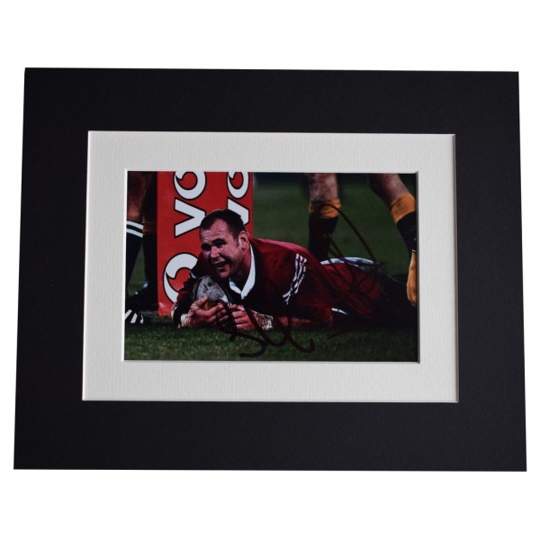Scott Quinnell Signed Autograph 10x8 photo display Wales Rugby Union   AFTAL  COA Memorabilia PERFECT GIFT