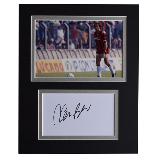 Franco Baresi Signed Autograph 10x8 photo display A.C. Milan Football AFTAL  COA Memorabilia PERFECT GIFT