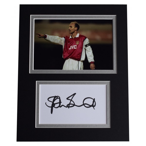 Steve Bould Signed Autograph 10x8 photo display Arsenal Football  AFTAL  COA Memorabilia PERFECT GIFT