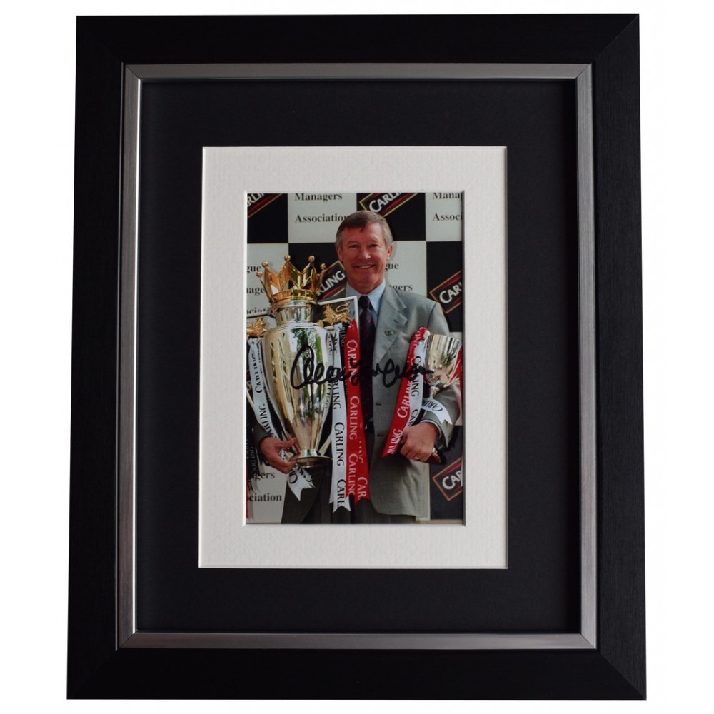 Sir Alex Ferguson Signed 6x4 Photo Manchester United Manager Autograph COA