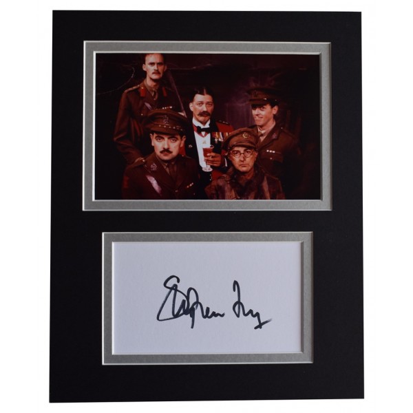Stephen Fry Signed Autograph 10x8 photo display Blackadder TV   AFTAL  COA Memorabilia PERFECT GIFT