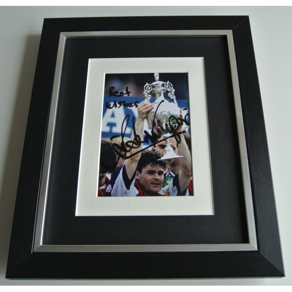 Anders Limpar SIGNED 10x8 FRAMED Photo Mount Autograph Display Arsenal AFTAL COA    PERFECT GIFT