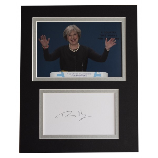 Theresa May Signed Autograph 10x8 photo display Prime Minister  AFTAL  COA Memorabilia PERFECT GIFT