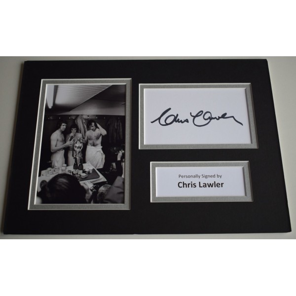 Chris Lawler Signed Autograph A4 photo display Liverpool Football  AFTAL & COA Memorabilia PERFECT GIFT 