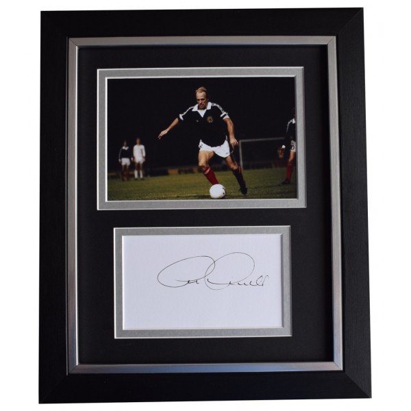 Archie Gemmill SIGNED 10x8 FRAMED Photo Autograph Display Scotland Football  AFTAL  COA Memorabilia PERFECT GIFT