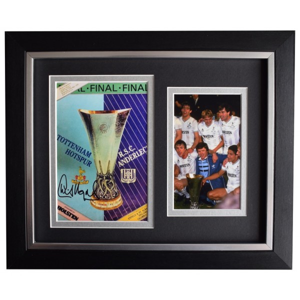 Chris Hughton SIGNED 10x8 FRAMED Photo Autograph Spurs 1984 UEFA Cup Final AFTAL  COA Memorabilia PERFECT GIFT