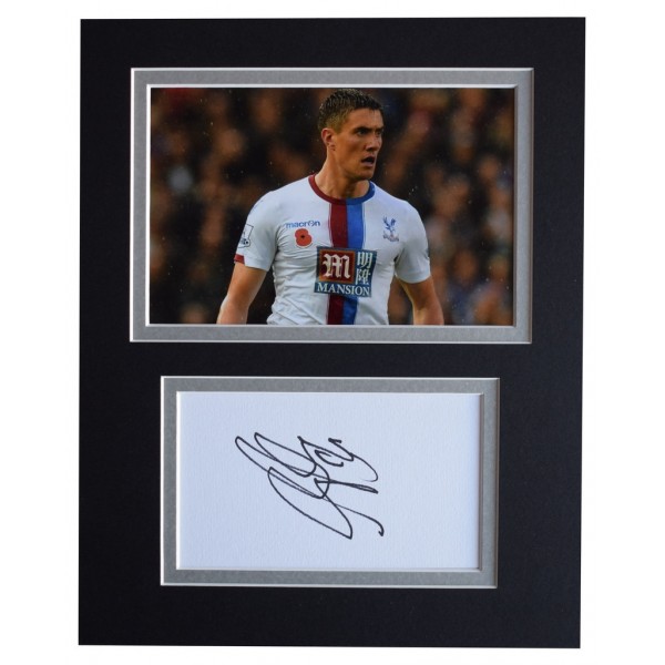 Martin Kelly Signed Autograph 10x8 photo display Crystal Palace Football   AFTAL  COA Memorabilia PERFECT GIFT