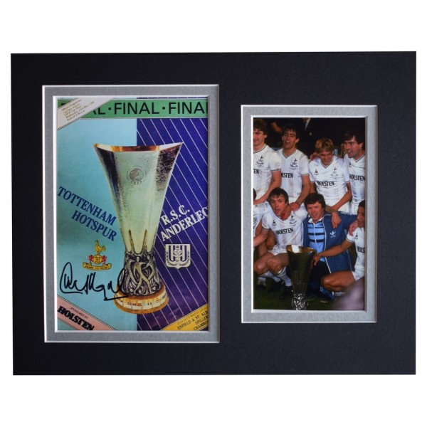 Chris Hughton Signed Autograph 10x8 photo Tottenham Spurs 84 UEFA Cup Final  AFTAL  COA Memorabilia PERFECT GIFT