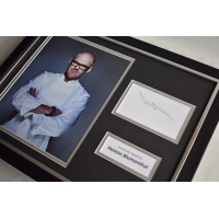 Heston Blumenthal SIGNED FRAMED Photo Autograph 16x12 display TV Chef Memorabilia AFTAL & COA  PERFECT GIFT