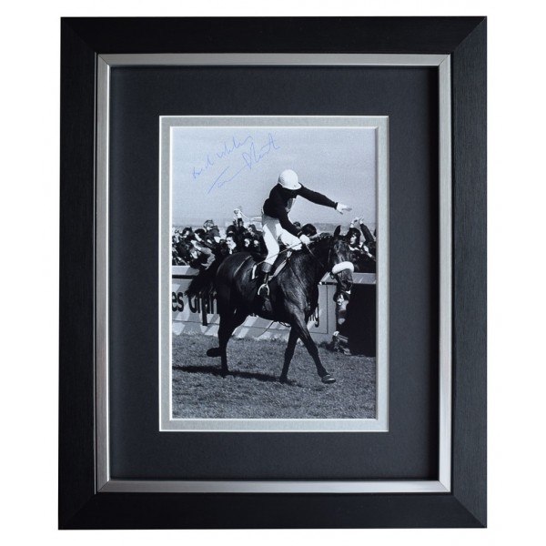 Tommy Stack SIGNED 10x8 FRAMED Photo Autograph Display Red Rum Grand National  AFTAL  COA Memorabilia PERFECT GIFT