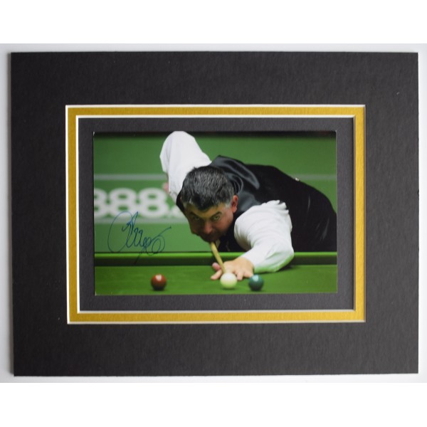 John Parrott Signed Autograph 10x8 photo display Snooker Memorabilia AFTAL COA Perfect Gift Memorabilia		