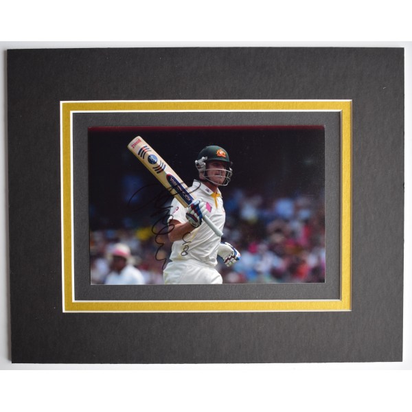 Brad Haddin Signed Autograph 10x8 photo display Cricket Australia AFTAL COA Perfect Gift Memorabilia		