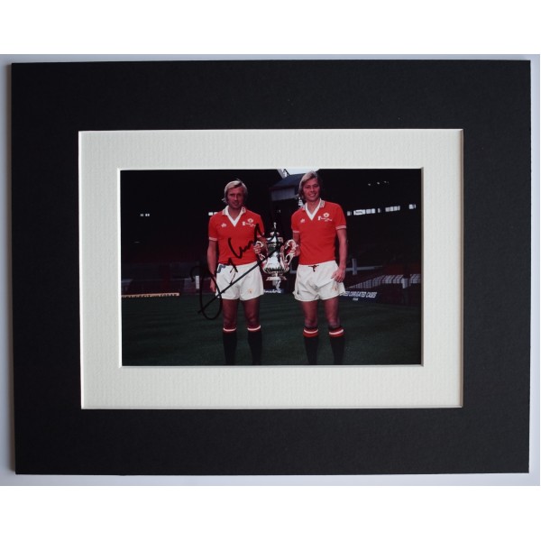 Jimmy Greenhoff Signed Autograph 10x8 photo display Manchester United AFTAL COA Perfect Gift Memorabilia