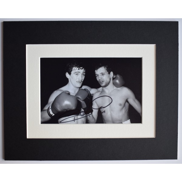 Barry McGuigan Signed Autograph 10x8 photo mount display Boxing Sport AFTAL COA Perfect Gift Memorabilia		