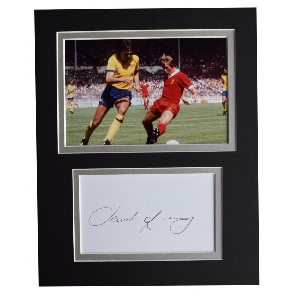 David O'Leary Signed Autograph 10x8 photo display Arsenal Football AFTAL COA Perfect Gift Memorabilia