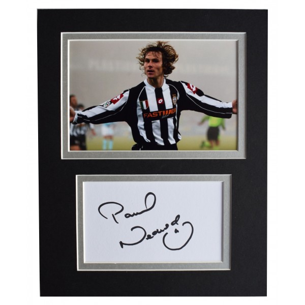 Pavel Nedved Signed Autograph 10x8 photo display Juventus Football AFTAL COA Perfect Gift Memorabilia	