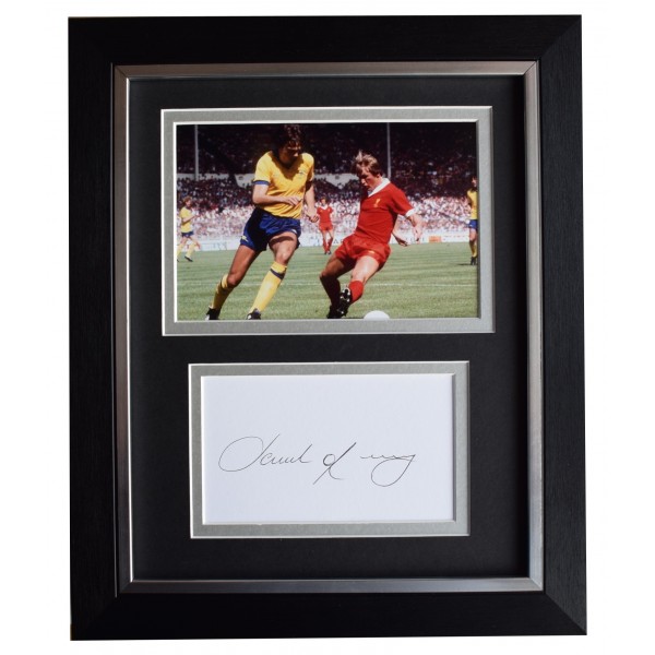 David O'Leary Signed 10x8 Framed Autograph Photo mount Display Arsenal AFTAL COA Perfect Gift Memorabilia	
