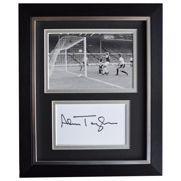 Alan Taylor Signed 10x8 Framed Autograph Photo Display West Ham United AFTAL COA  Perfect Gift Memorabilia	