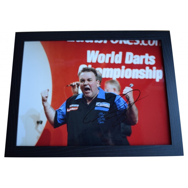 Phil 'The Power' Taylor Signed Autograph 16x12 framed photo display Darts COA Perfect Gift Memorabilia		